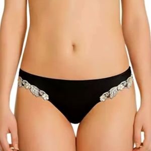 La Perla Maison Silk Brazilian Briefs Black Ivory US Medium. FR42 DE40 IT3 Italy